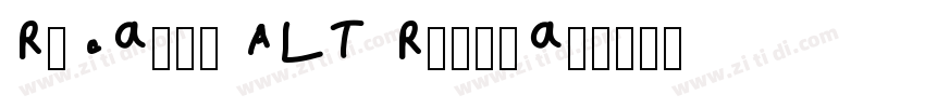Ricardo ALT Regular字体转换